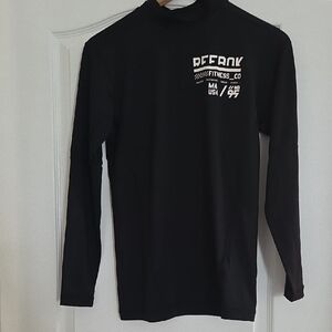 Reebok Womens Black Long Sleeve Workout Shirt